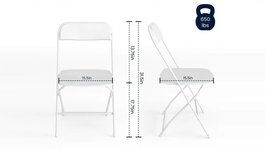 White Resin Chair setup 1